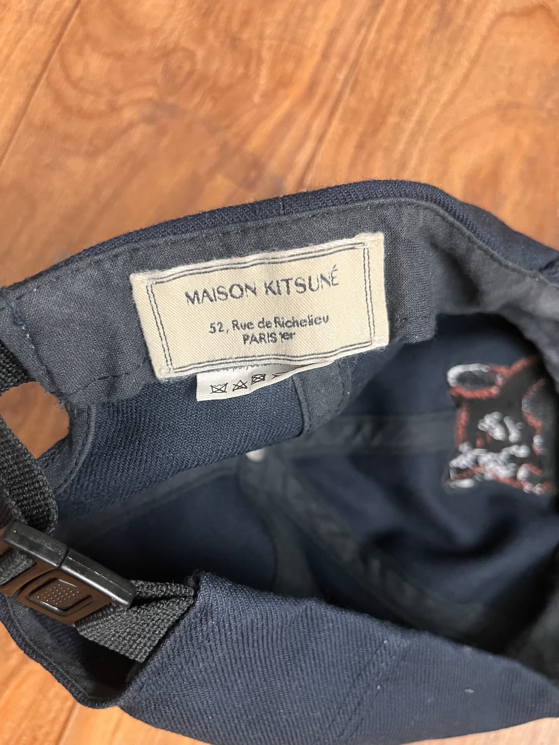 메종키츠네 폭스헤드 볼캡 남색 상품이미지2