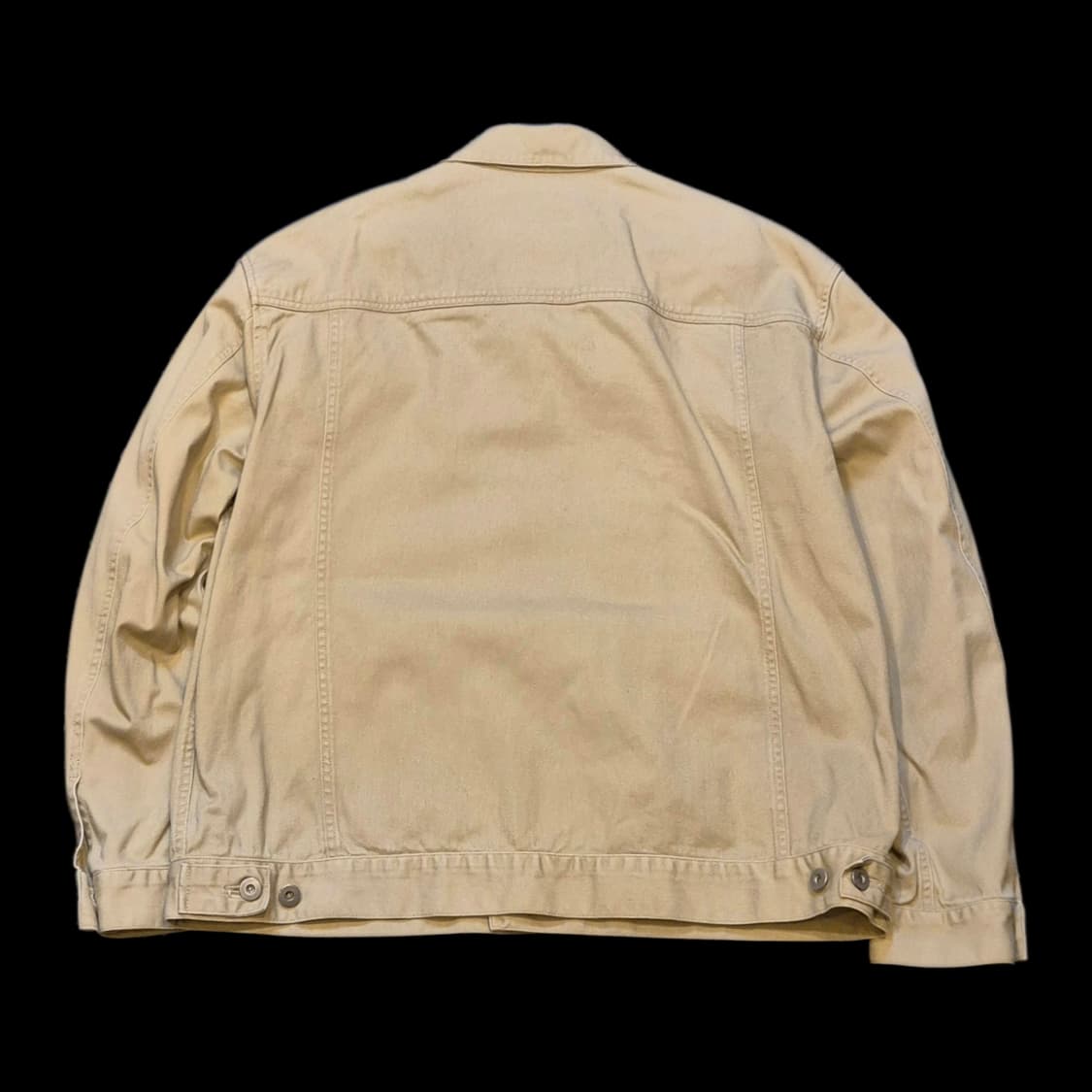 2XL(착샷잇음) 무신사 베이지 면 트러커자켓  상품이미지2