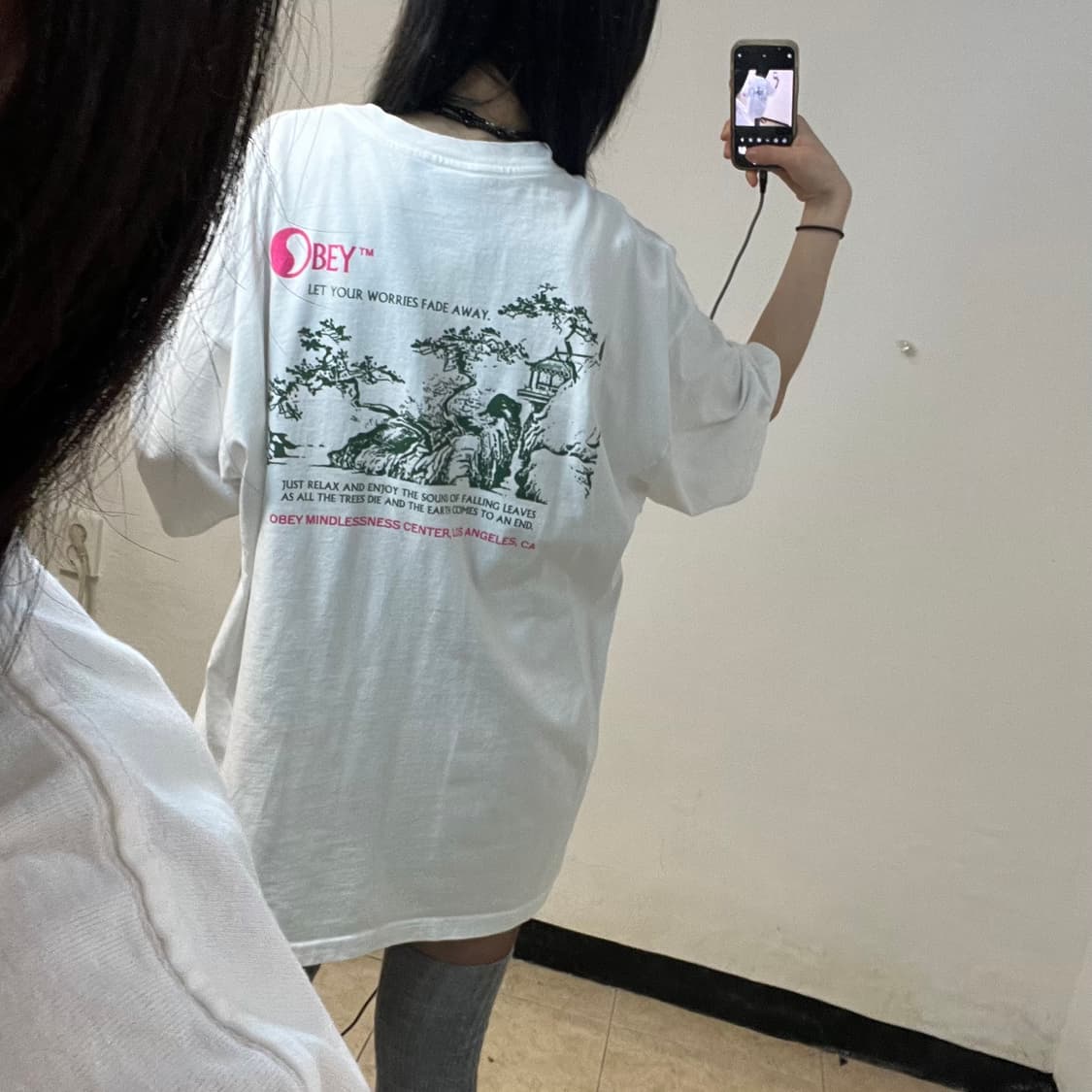 Obey white t-shirt  상품이미지3