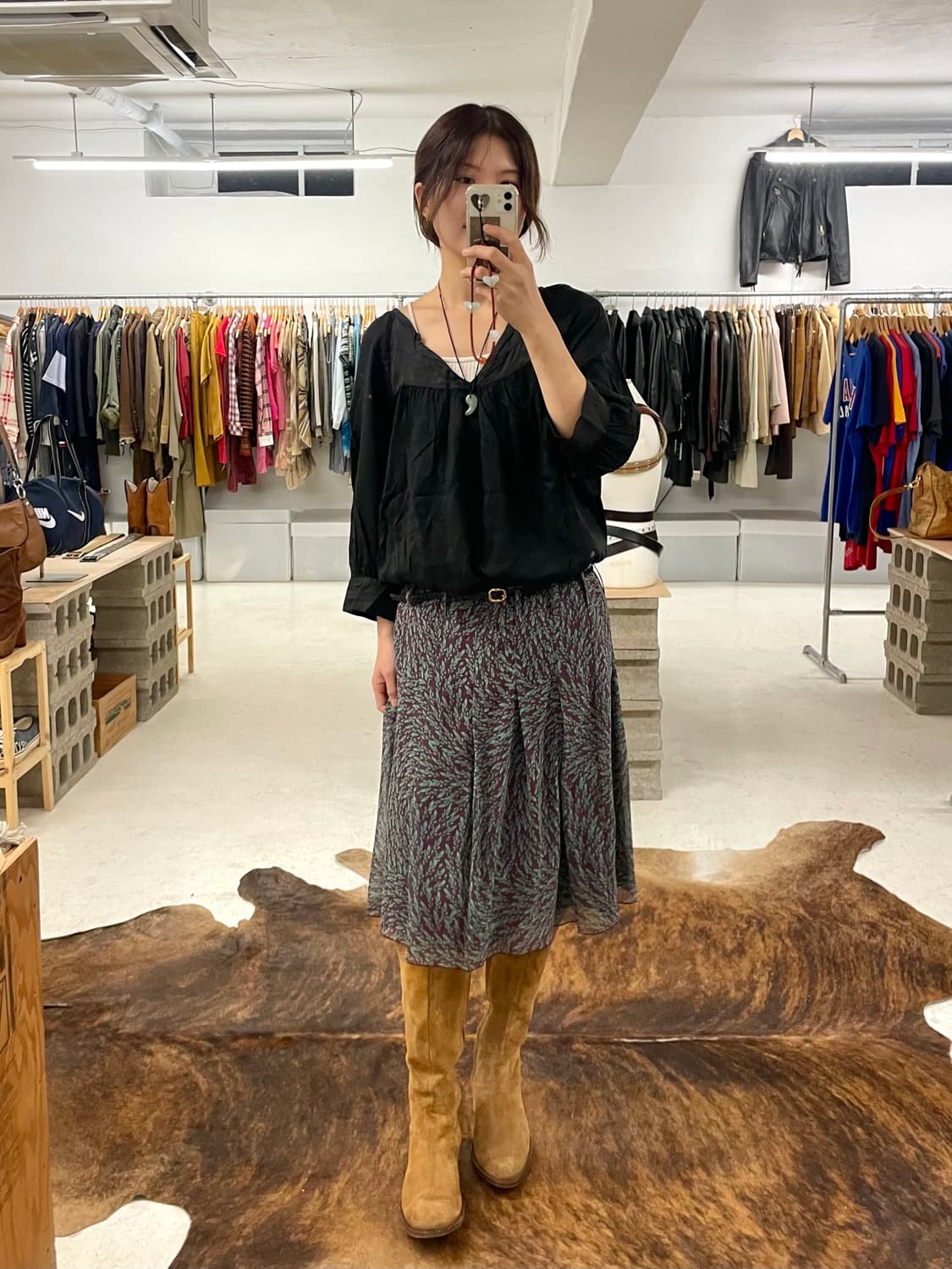 BEAMS tunic blouse 빔즈 튜닉 블라우스 상품이미지1