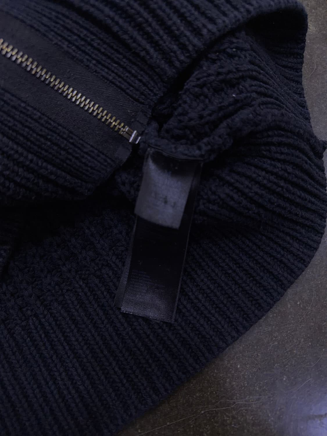 올세인츠 케이블 집업 니트 스웨터 집업 가디건 블랙 M 상품이미지7