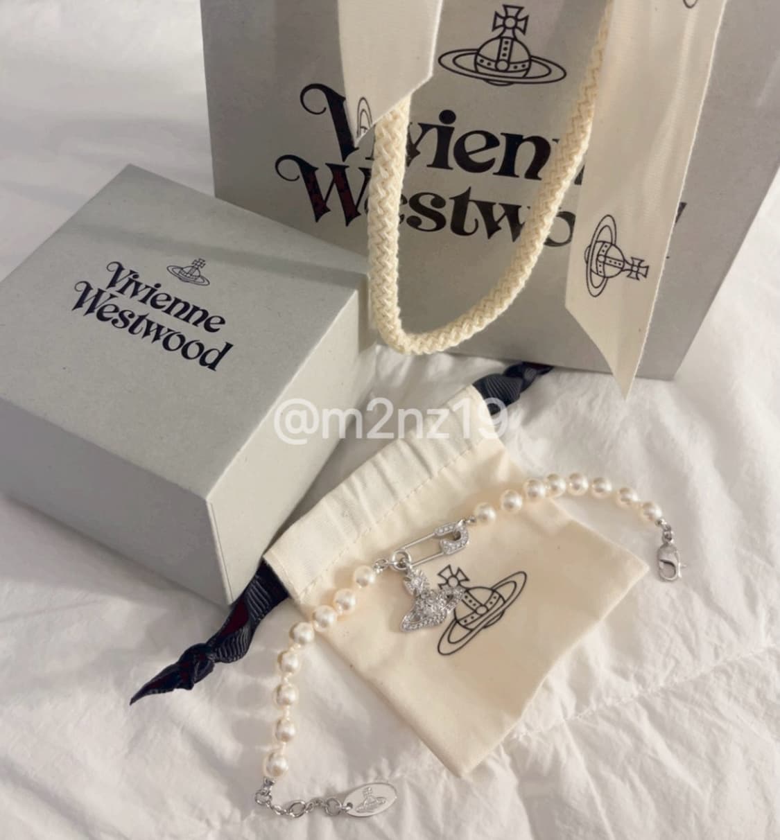 비비안웨스트우드 루크리스 펄 진주 팔찌 상품이미지1