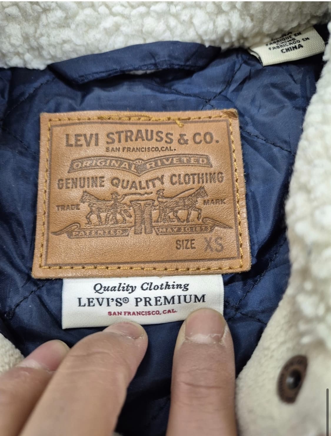 LEVI'S, SHERPA PLAID TRUCKER (S) FOR WOM 상품이미지9