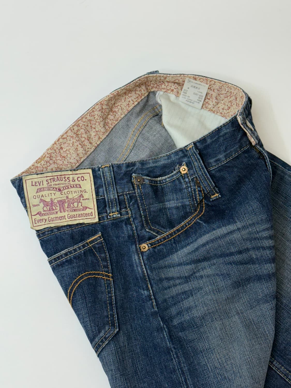 Levis 리바이스 워싱 데님 스커트 상품이미지4