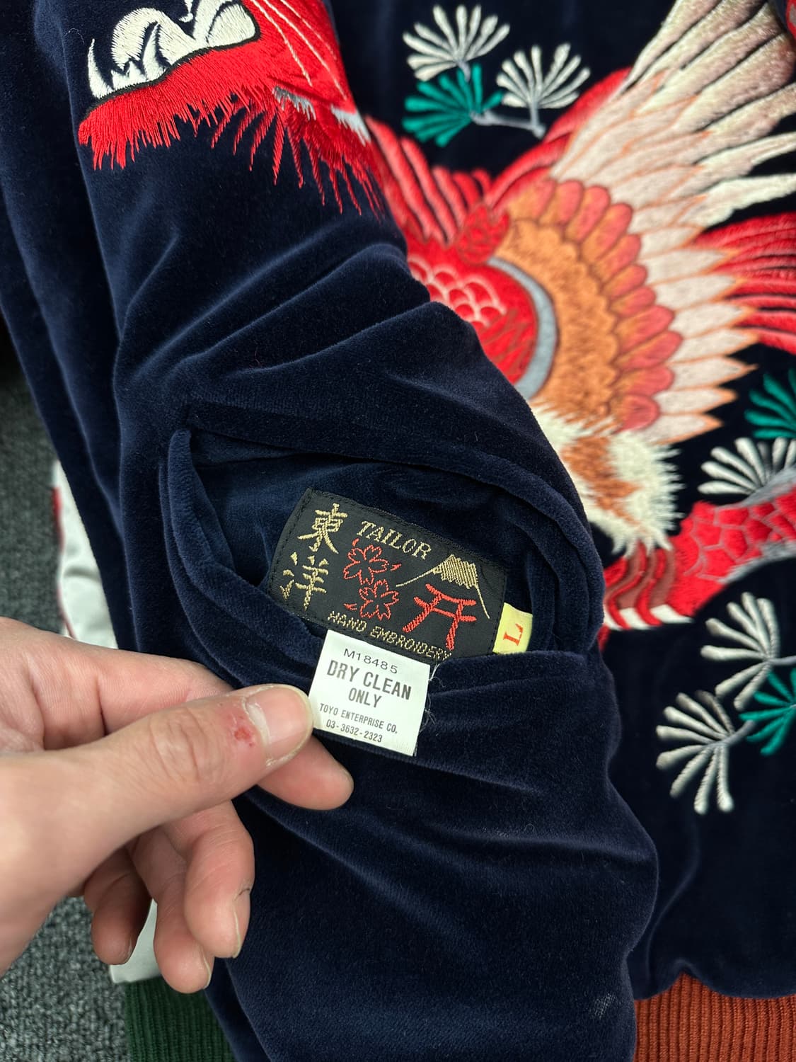 L) TAILOR TOYO 재패니즈 타이거 자수 수베니어 스카쟌 자켓 상품이미지8