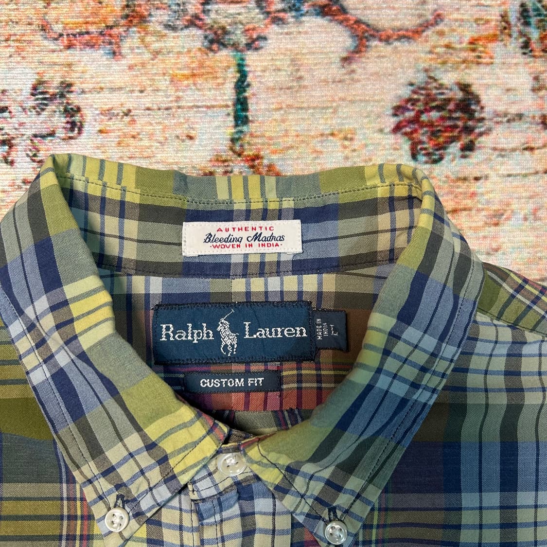 [L] 폴로 랄프로렌 어센틱 블리딩 마드라스 셔츠  상품이미지3