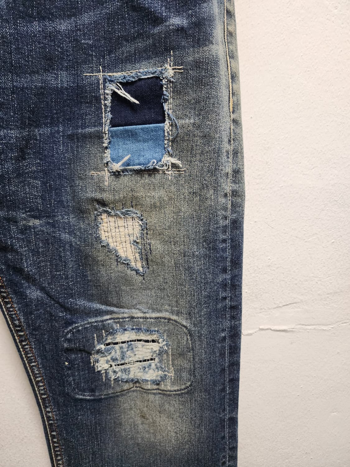 EVISU 에비수 크러쉬 NO.5 패치워크 청바지 상품이미지5