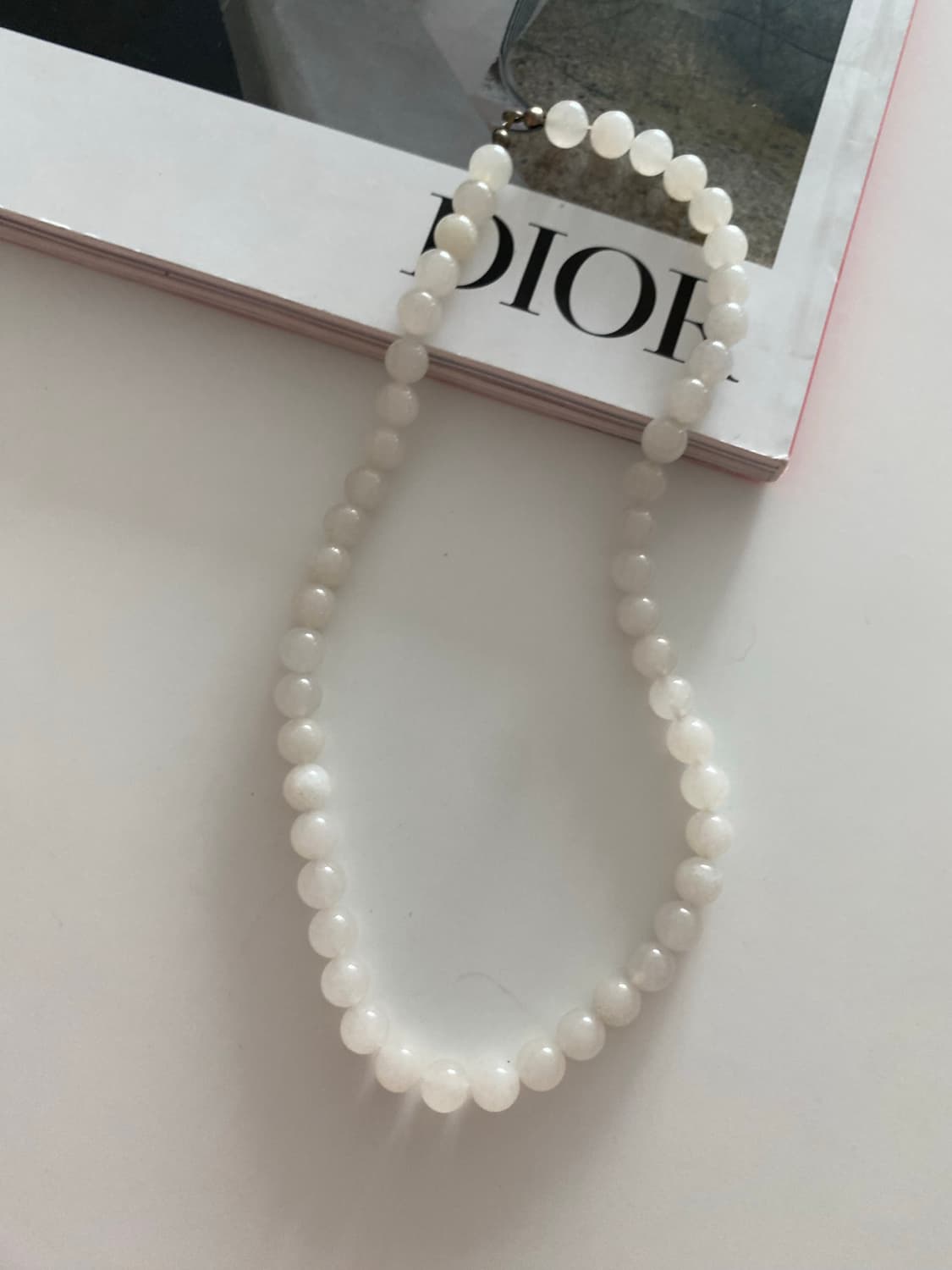 밀크 스톤 목걸이 y2k 상품이미지2