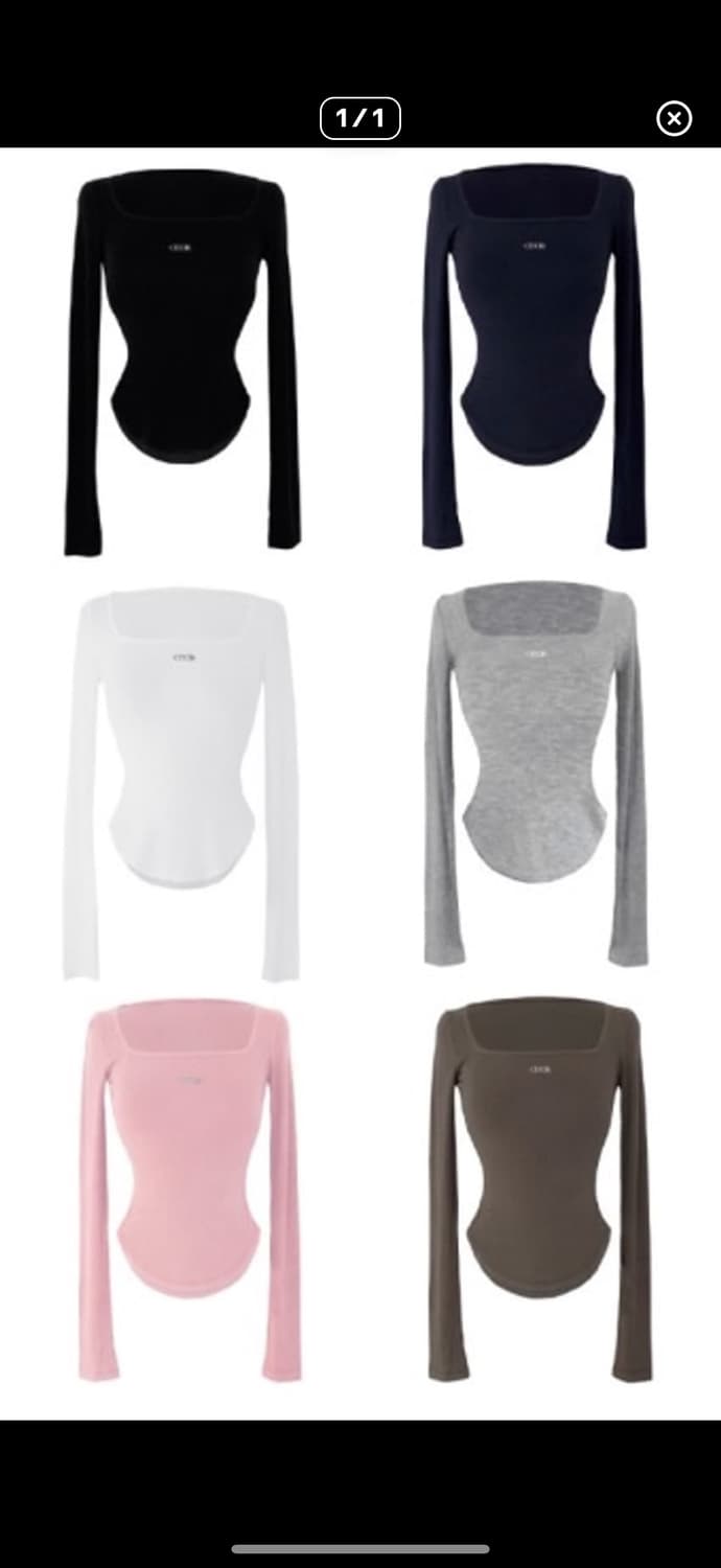 Odor 스퀘어넥 티 핑크 상품이미지1