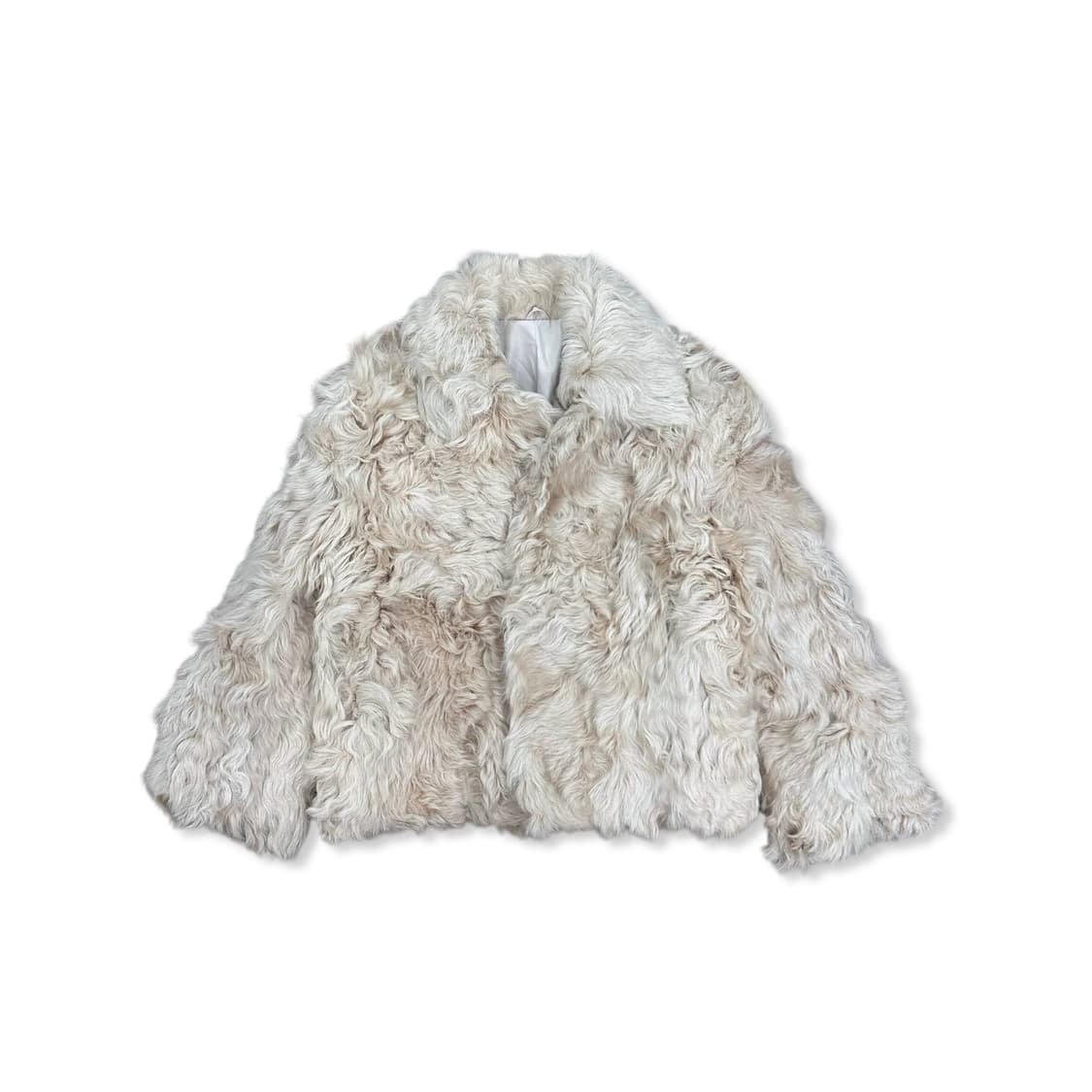 Beige Rabbit Fur Jacket 상품이미지1