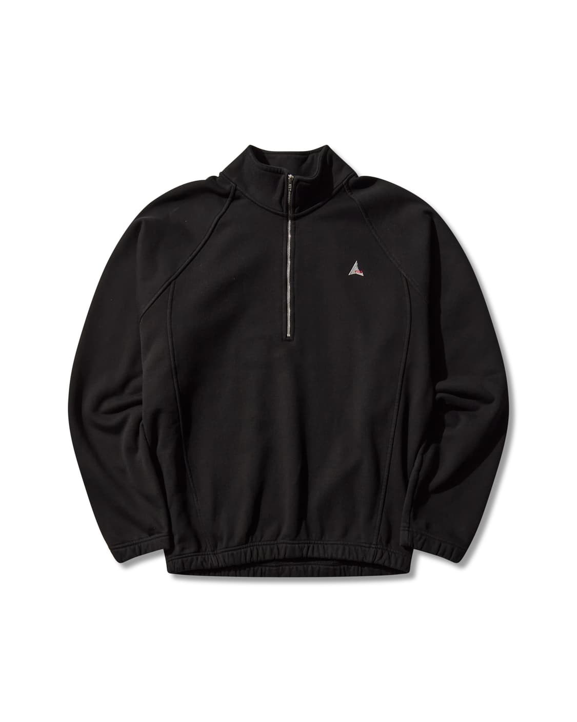 [M,L,XL]로아 하이킹 25fw Logo 490gsm 하프집업/블랙 상품이미지6