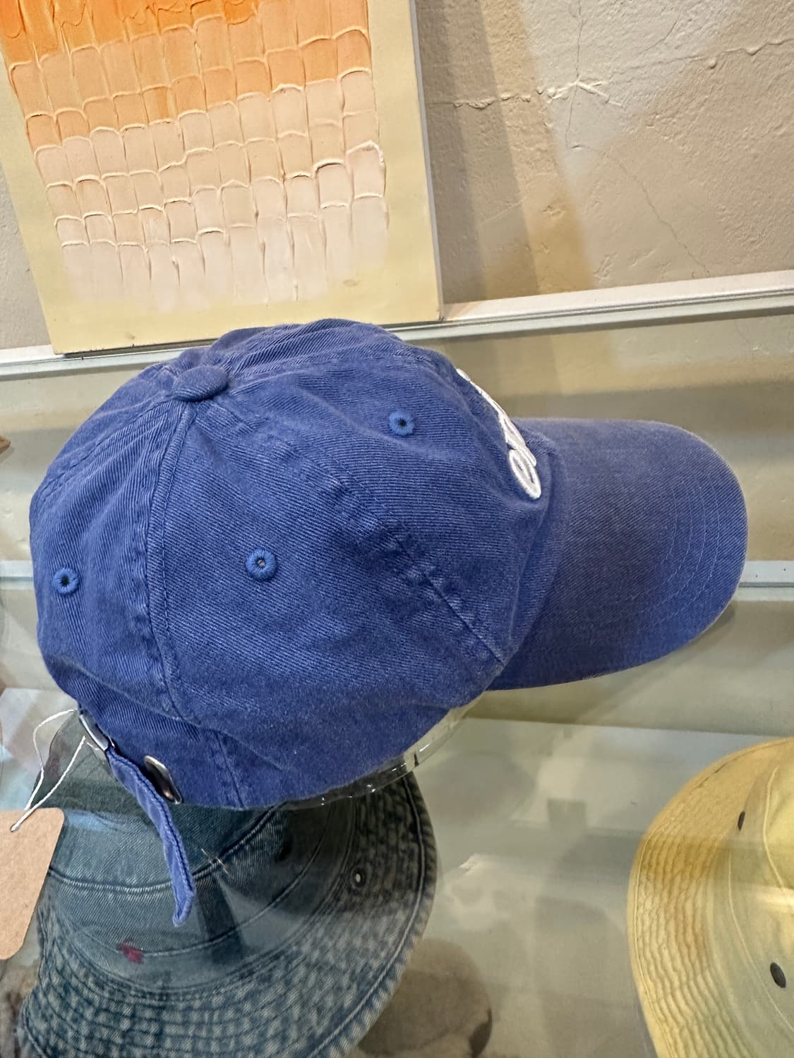 이미스 빈티지 피그먼트 볼캡 블루 상품이미지3