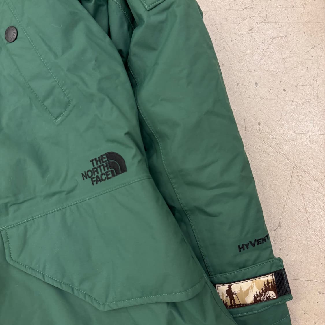 노스페이스 우먼 화이트라벨 그린 투인원 자켓 상품이미지2