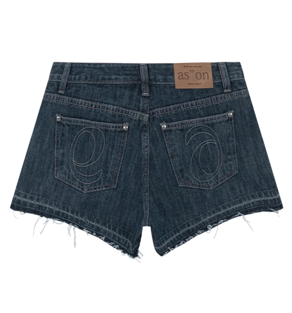 ASON FOLD DENIM SHORT PANTS / BLUE 상품이미지2