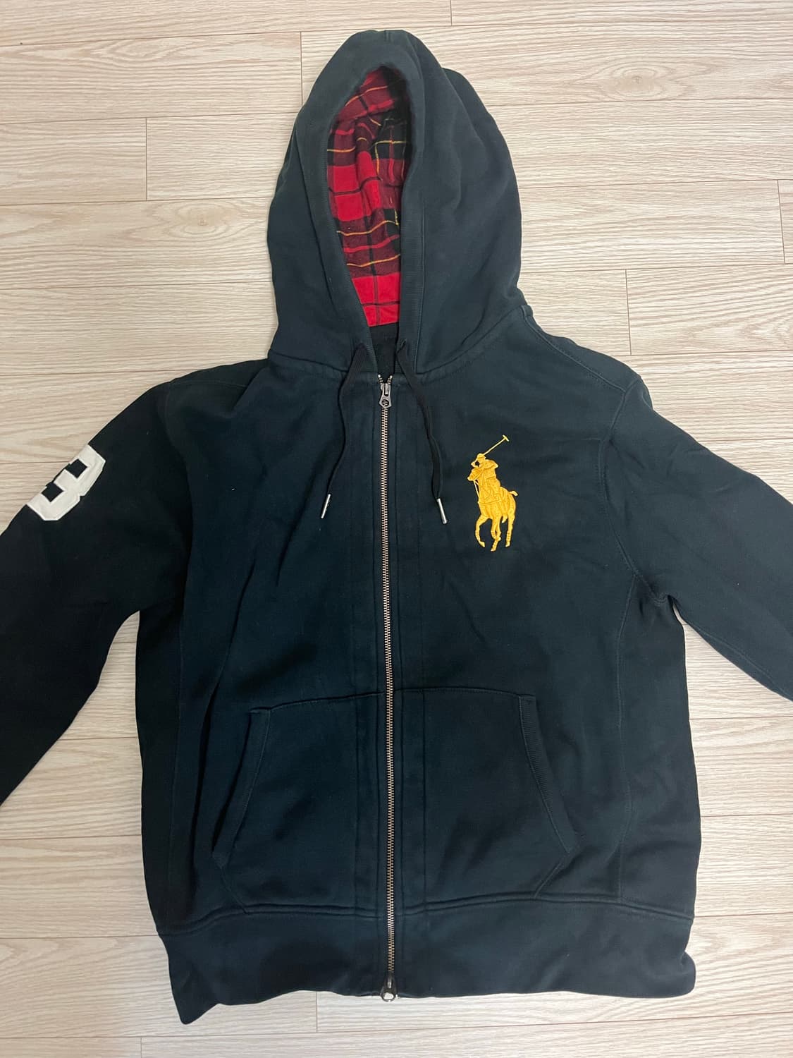 폴로 빅포니 검정 후드집업 상품이미지1