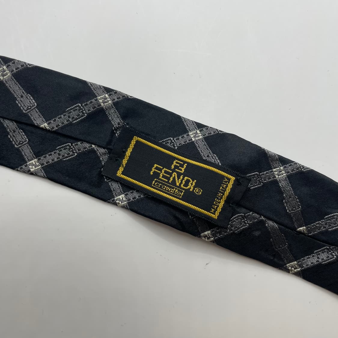 467) (FENDI) 펜디 올드스쿨 패턴 넥타이 상품이미지5