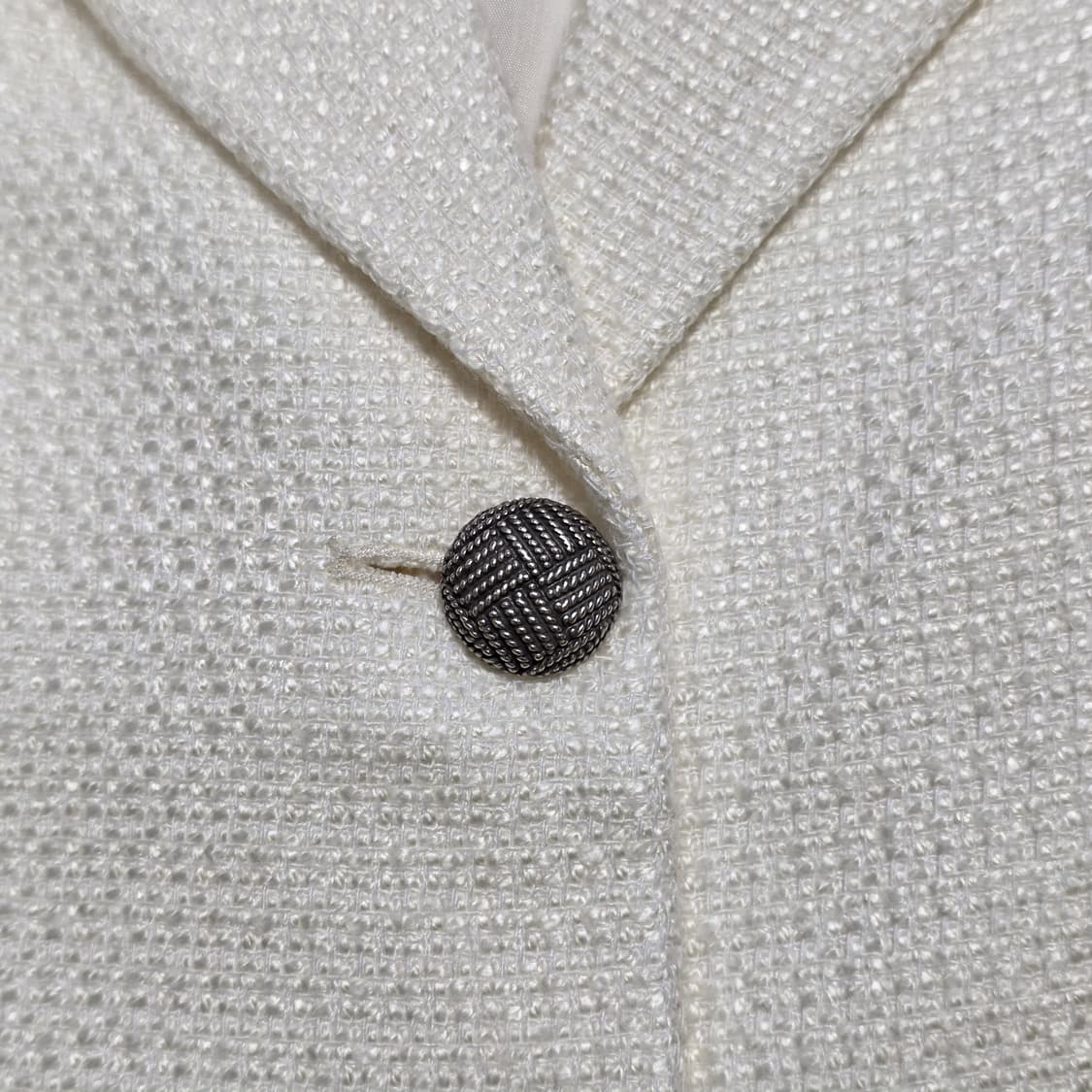 1843 ORR 아이보리 트위드 자켓 /  하객룩 격식룩 M 상품이미지5