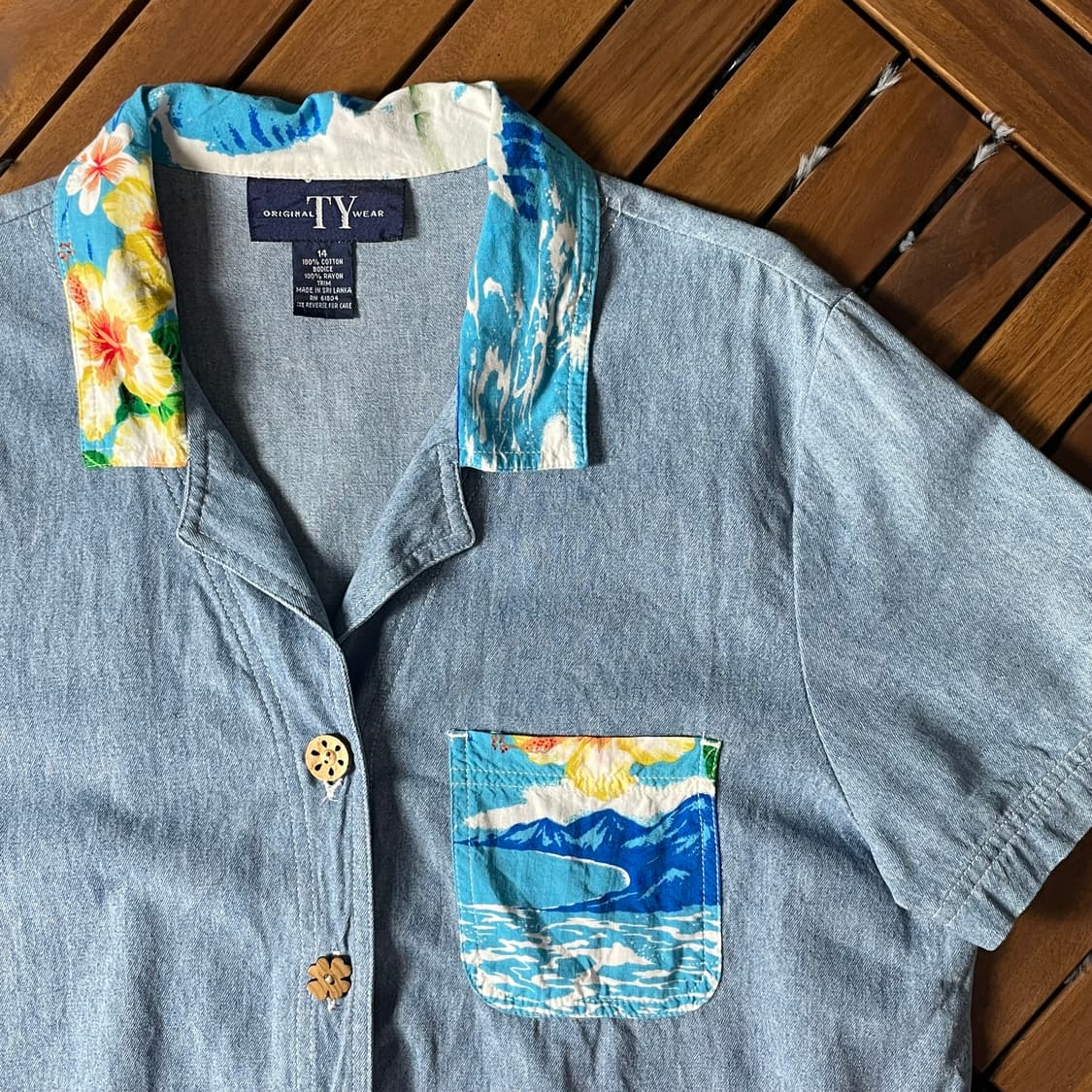 [M]TY WEAR 버튼 포켓 디테일 하와이안 셔츠 상품이미지2