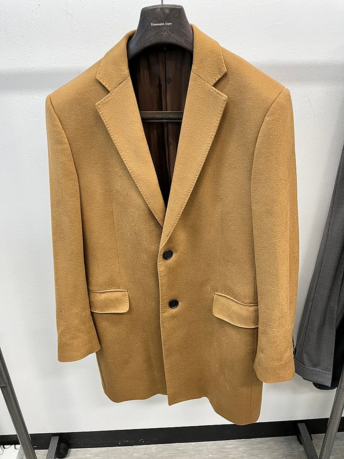 100) 마에스트로 카멜 캐시미어 코트  상품이미지2