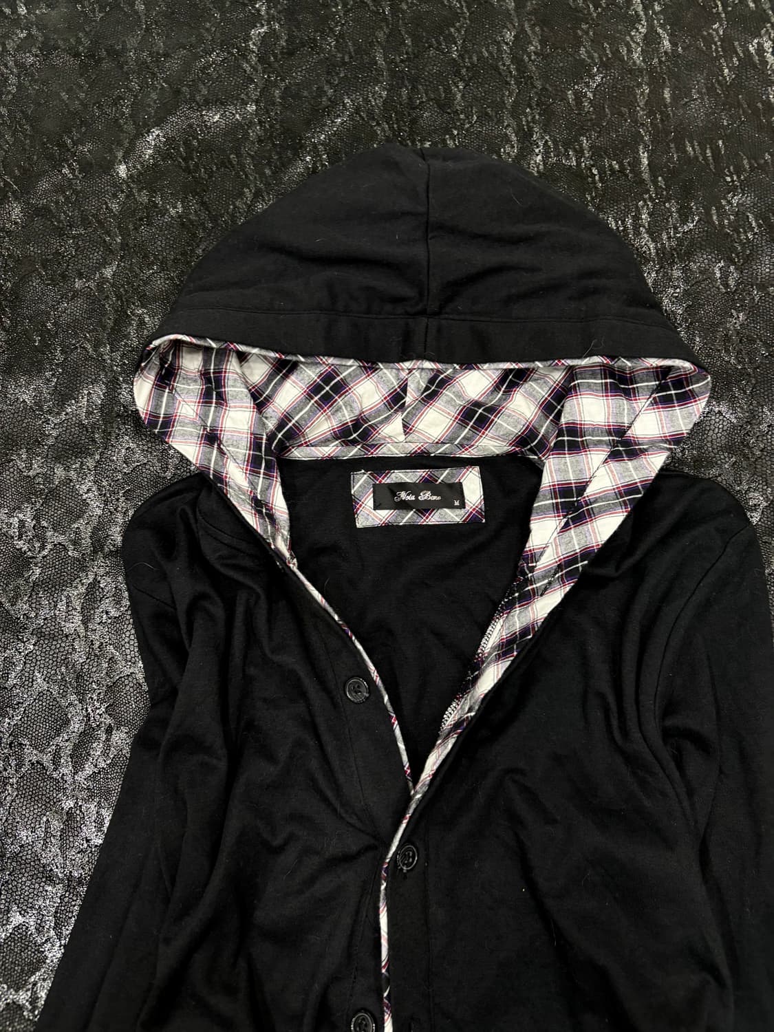 “Vintage” Minimal Mood Check Detail Hood 상품이미지3