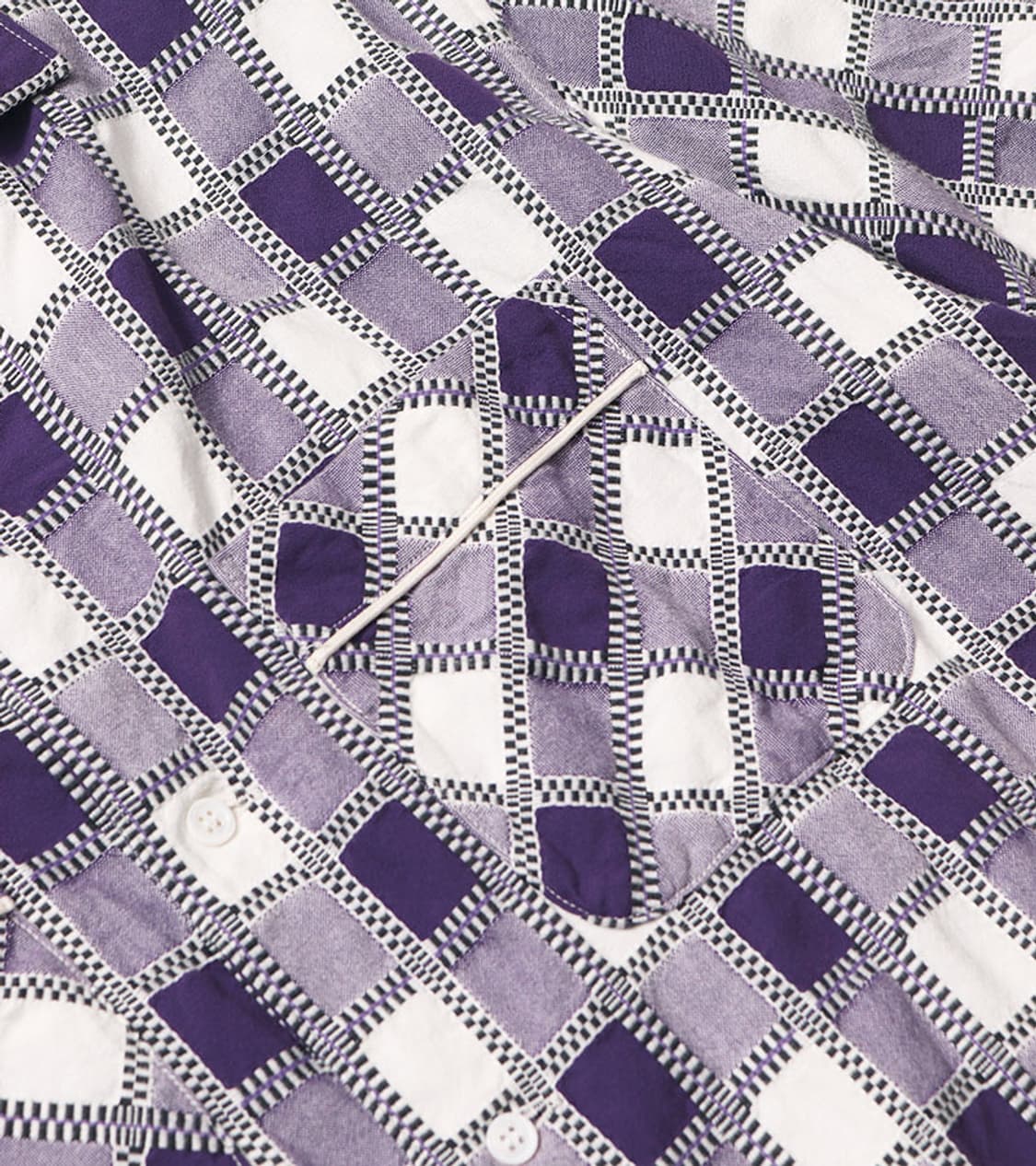 KUON - PURPLE CHECK SHIRT 상품이미지6