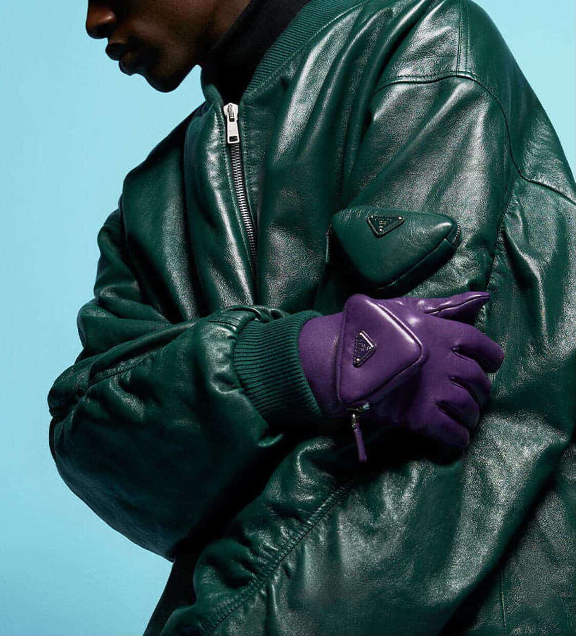 프라다 라프시몬스 레더봄버 상품이미지1