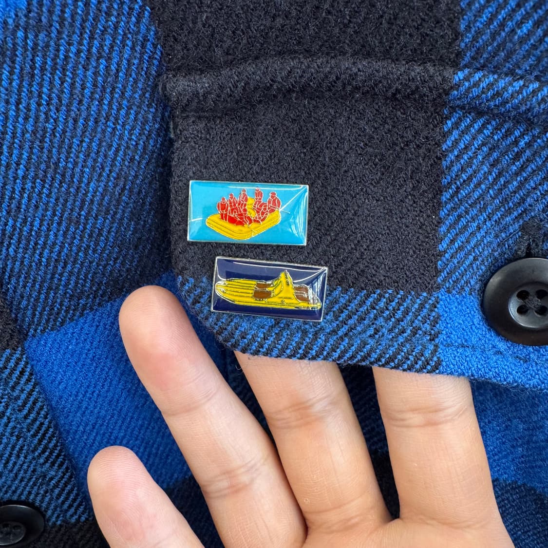 일본 빈티지 럼버잭 체크 플란넬 자켓 (M)    상품이미지3