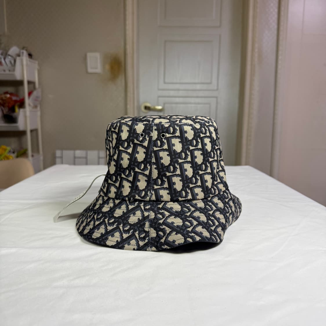 디올 오블리크 플리스 테디 D 리버서블 스몰 클로시 버킷햇 모자 상품이미지2