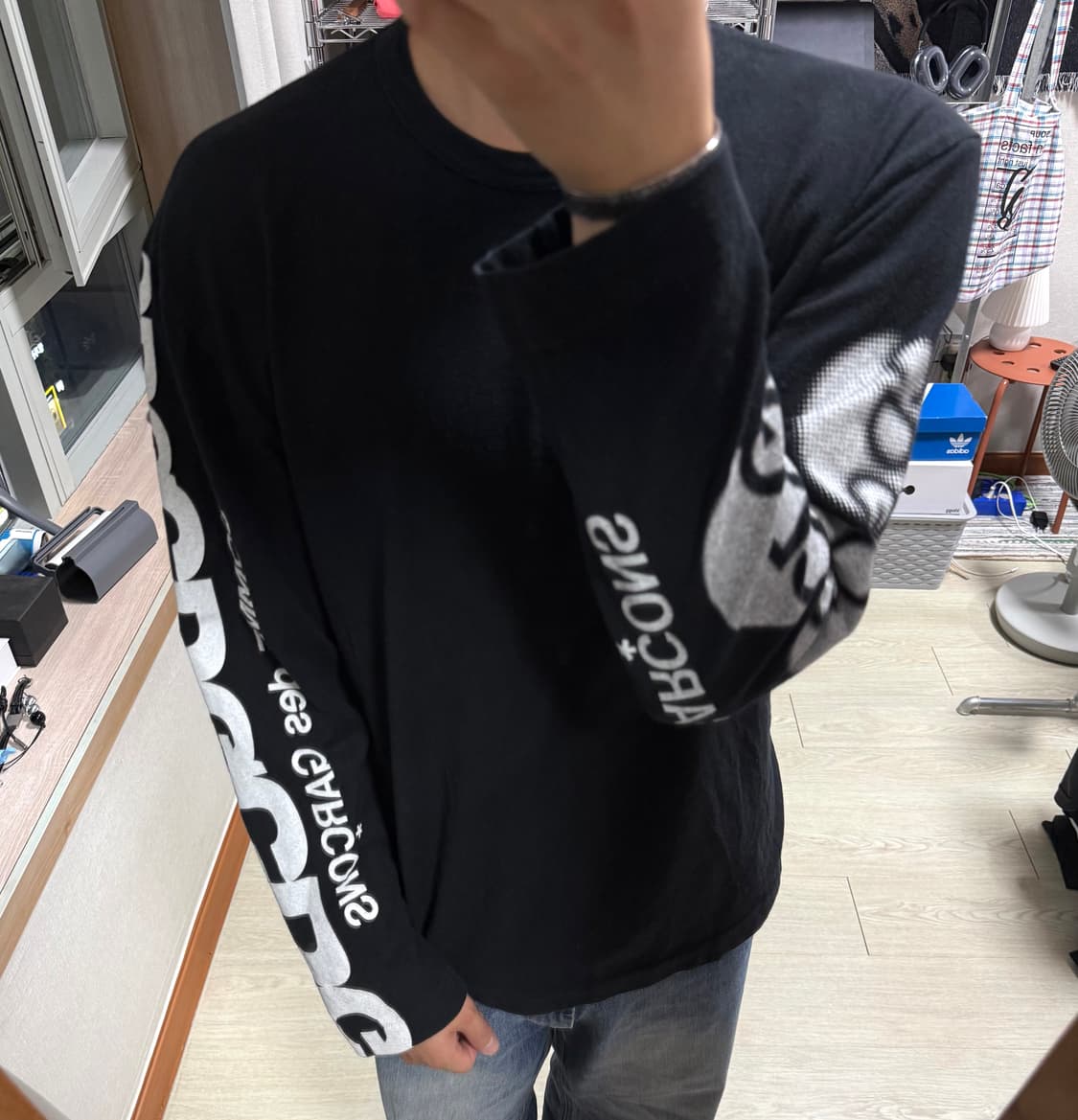 cdg 레터링 롱슬리브 티셔츠 상품이미지1
