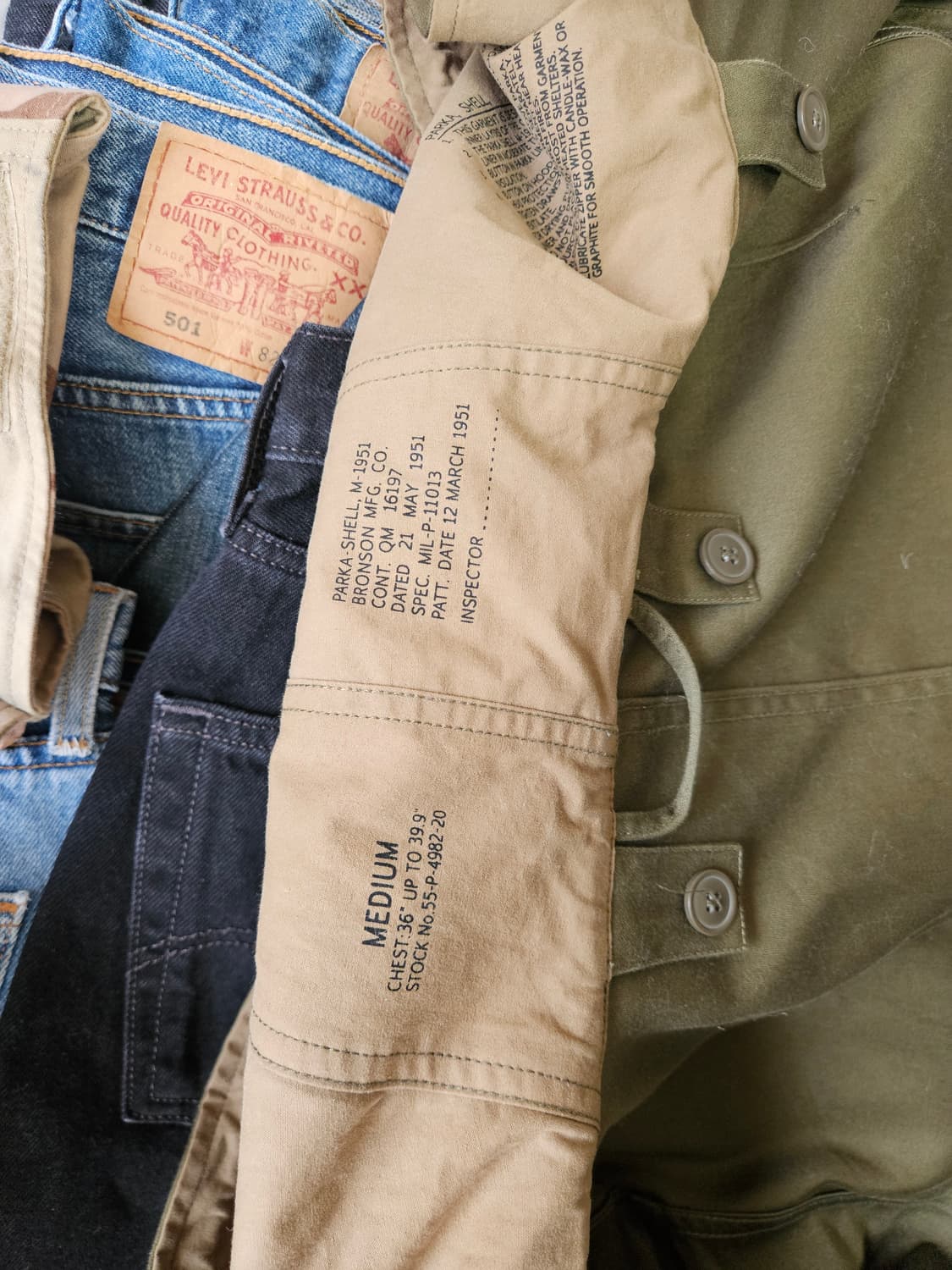 브론슨 m51 피쉬테일 파카 m 사이즈 외피 단품 상품이미지6