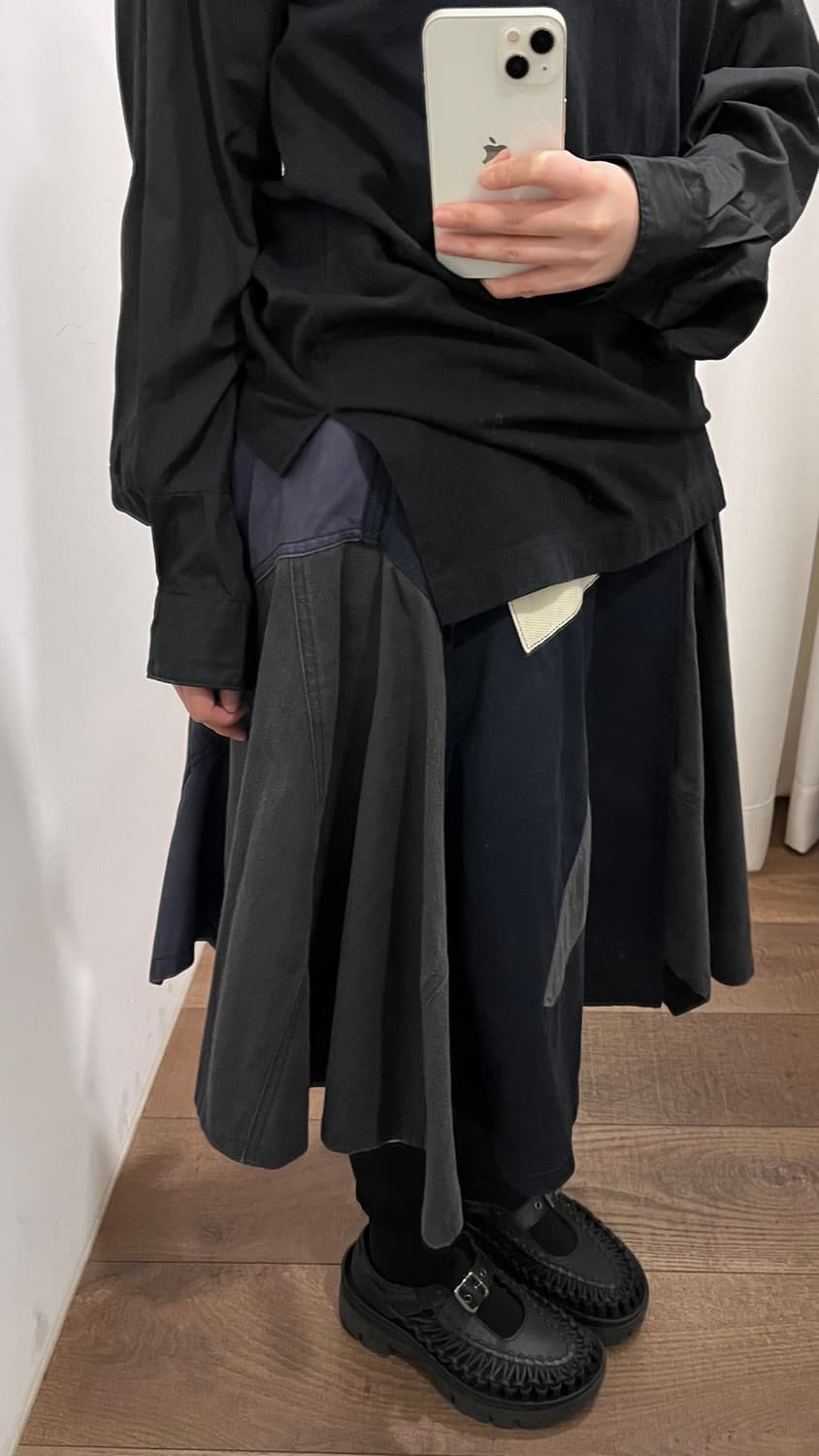 Patchwork Cargo Skirt 상품이미지3