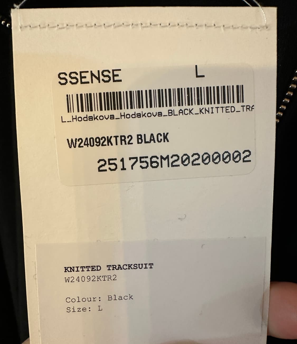 (새상품) 25SS HODAKOVA 호다코바 집업 니트 가디건(L) 상품이미지8