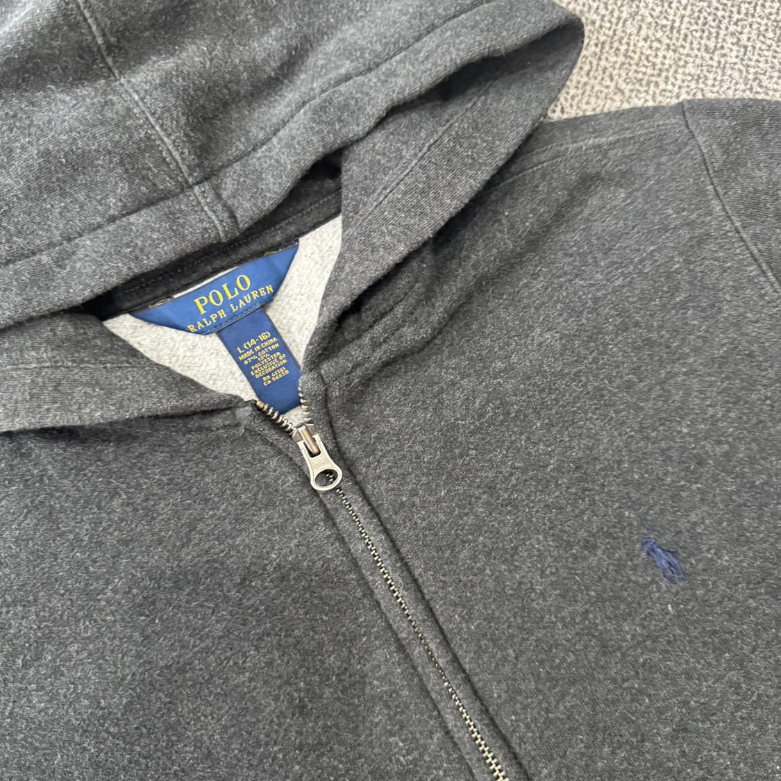 폴로 랄프로렌 후드 집업 차콜 상품이미지4