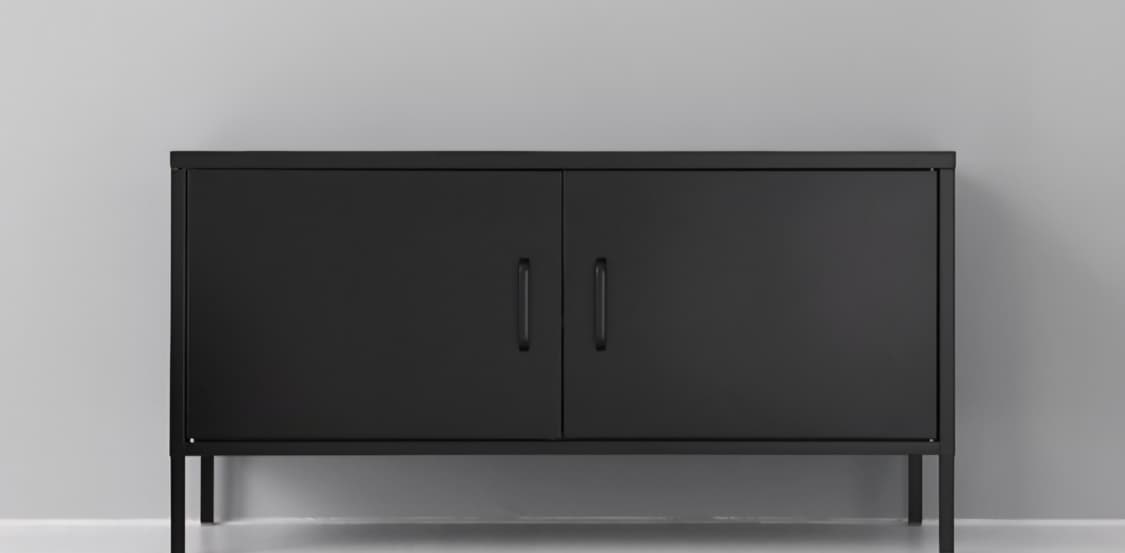 이케아 마켓비 까사미아 철재 원목 수납장 상품이미지1