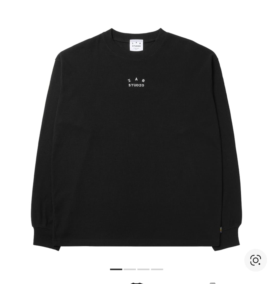 아이앱 스튜디오 와플 롱슬리브 블랙  상품이미지1