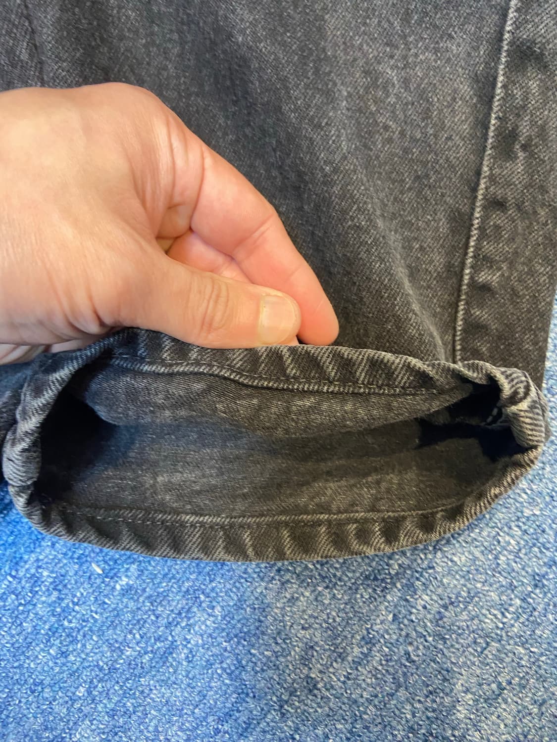 [38x32]90s 리바이스 실버탭 배기 흑청 상품이미지6