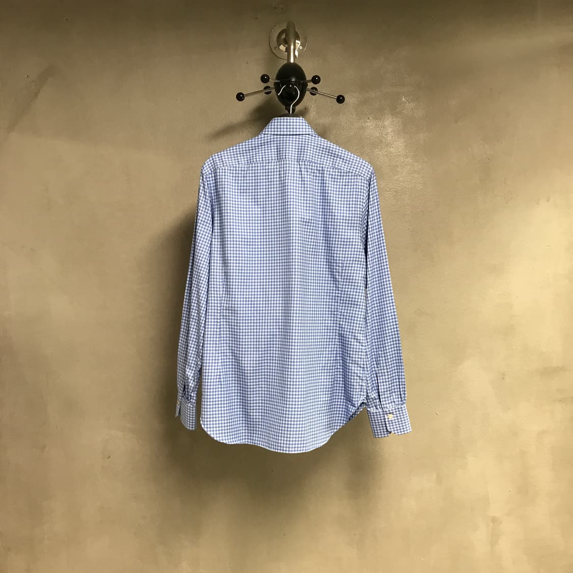 키톤 깅엄 체크 셔츠 블루 15/40 상품이미지6