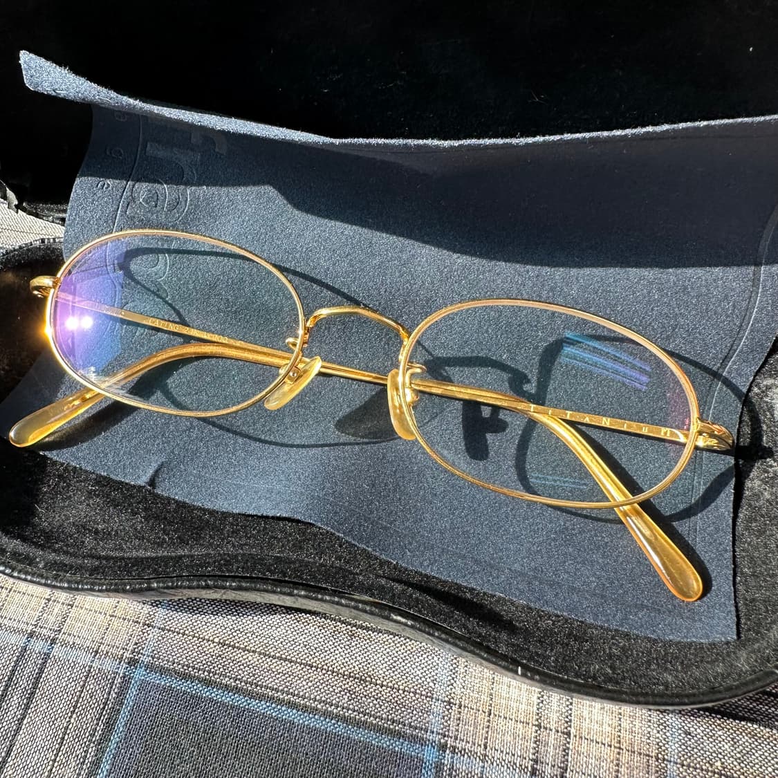 하쿠산 백산안경 티타늄 금장 24k 상품이미지1