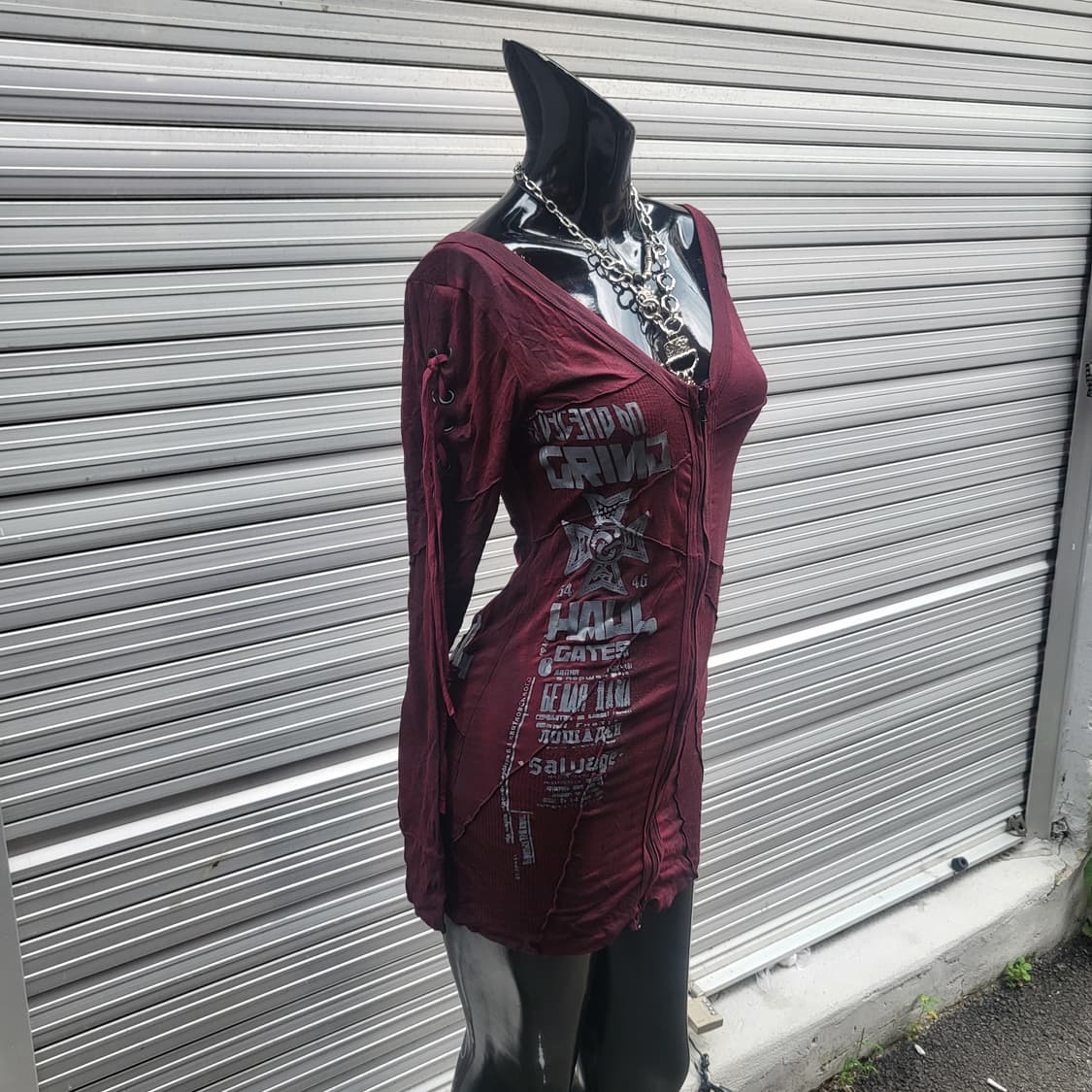 salvage long-sleeved zip-up top  상품이미지1