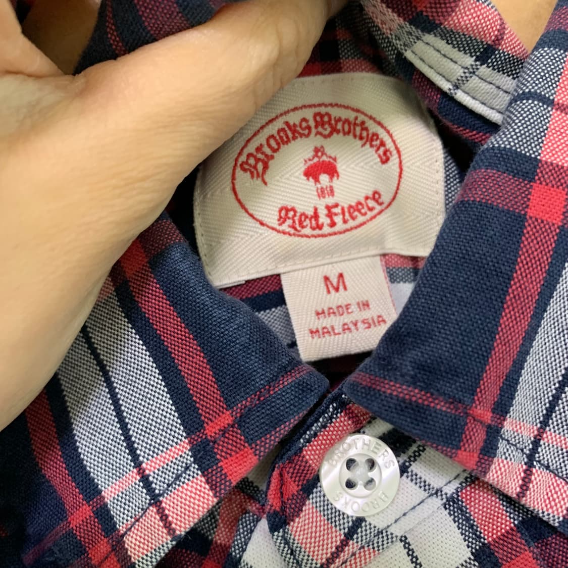 브룩스브라더스 체크 셔츠 남방 M 00s 빈티지 남녀공용 상품이미지8