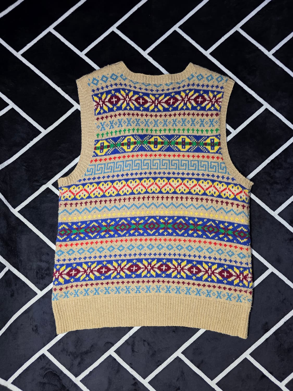 폴로 랄프로렌 페어아일 베스트 M 실측 S 상품이미지6