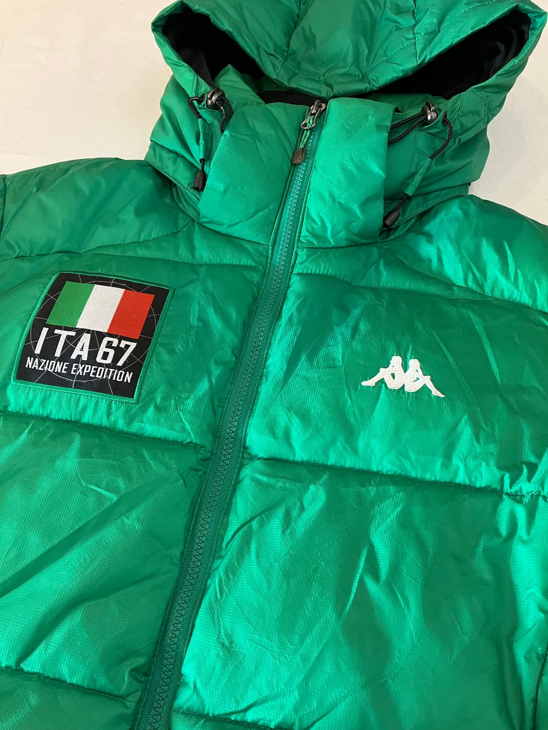 대장급 카파 이탈리아 치프키프 고프코어 패딩 그린 상품이미지3