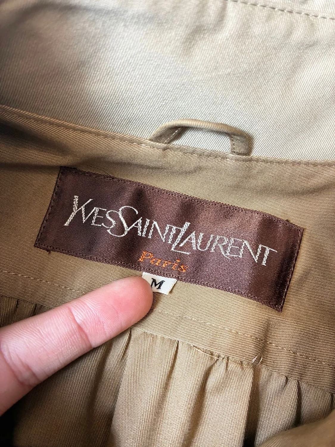 입생로랑 90's 플리츠 벌룬 트렌치 코트 PN7554 상품이미지7