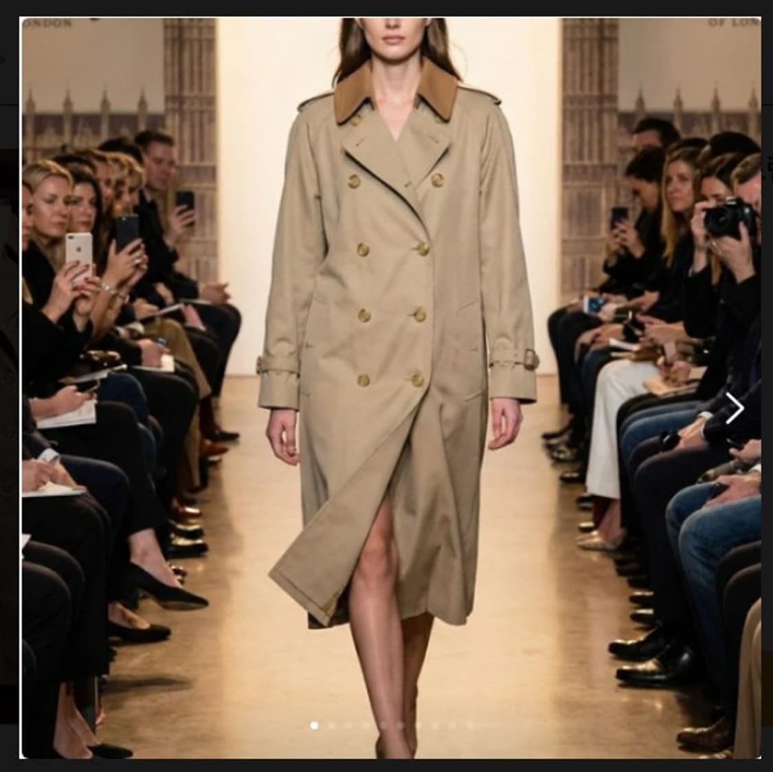 미사용 Burberrys 미국판 롱코트 상품이미지8