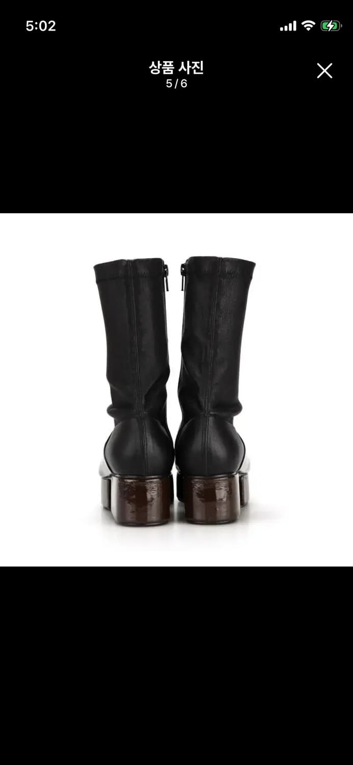 Flatapartment 스퀘어드 토 플랫폼 부츠 상품이미지3