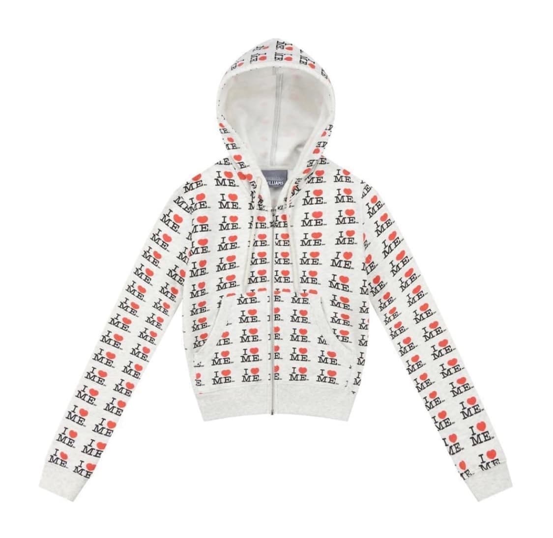 (새상품) 애슐리윌리엄스 크롭 후드집업 s 상품이미지1