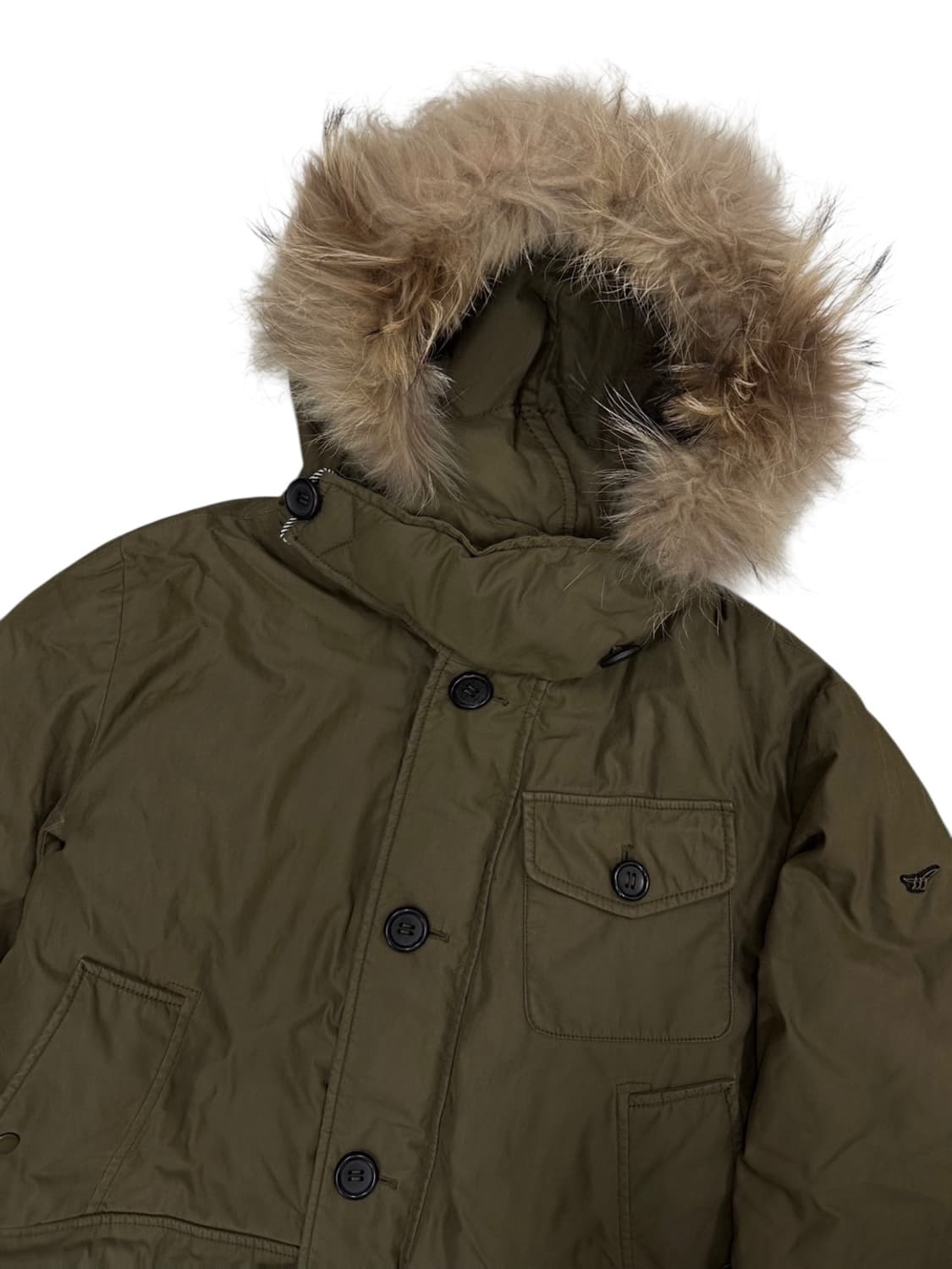 헨리코튼 덕다운 카라코람 야상패딩 카키 (L) 상품이미지2