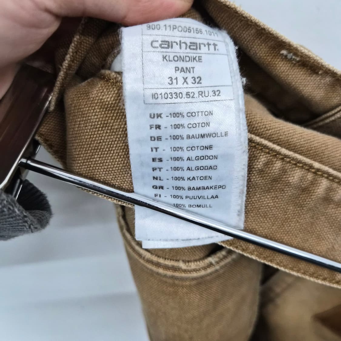 칼하트 브라운 데님 바지 31in 상품이미지8