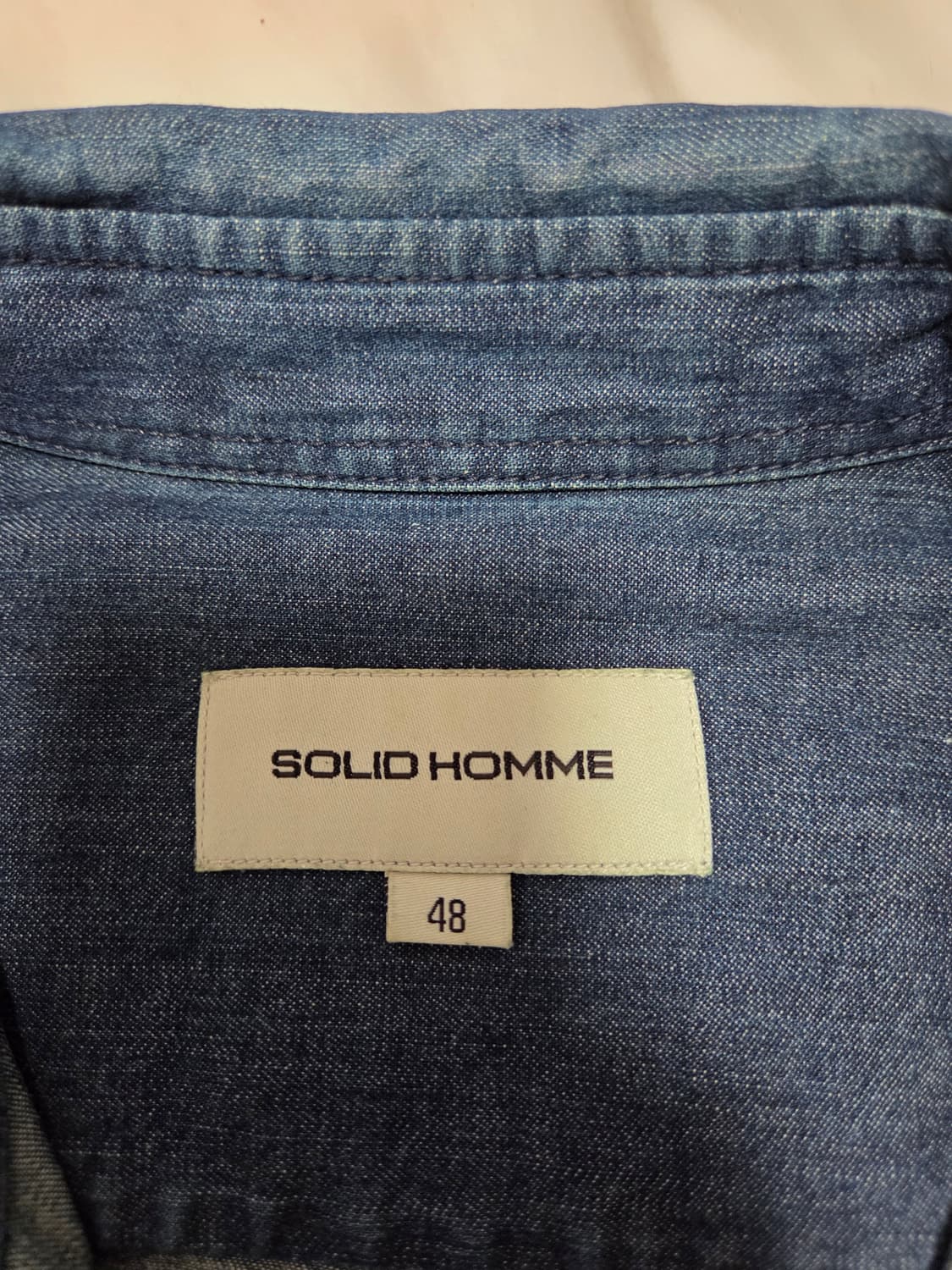 솔리드옴므 데님 셔츠 상품이미지5