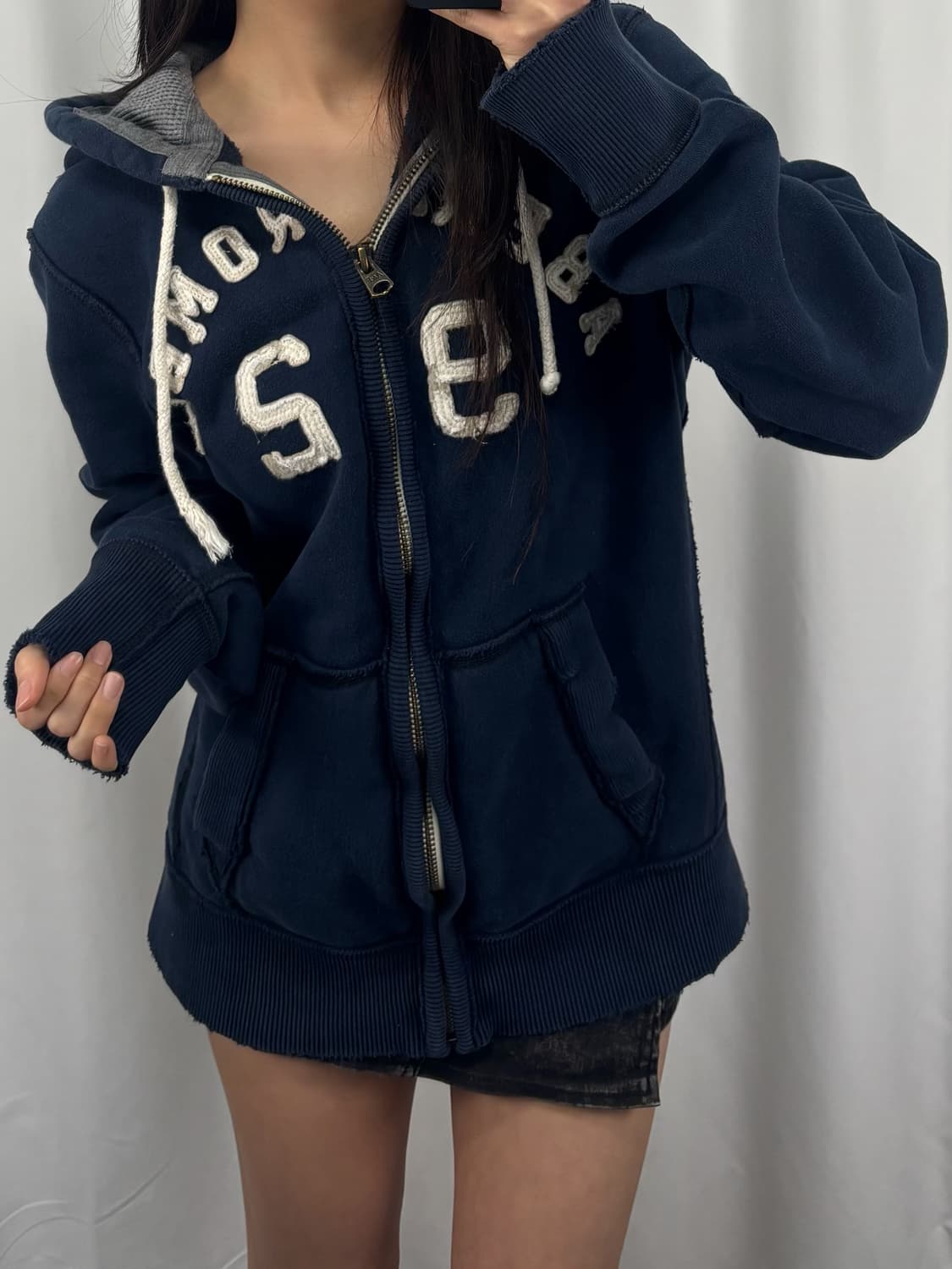 아베크롬비 네이비 후드집업 상품이미지1